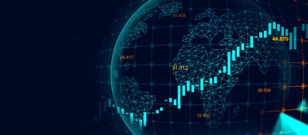 Stock,Market,Or,Forex,Trading,Graph,In,Futuristic,Concept,With