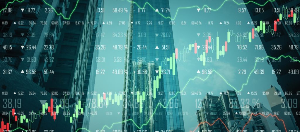 Stats,And,Economy,Concept.,Creative,City,Background,With,Forex,Chart.