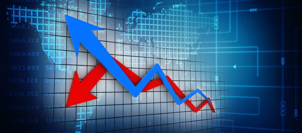 3d,Illustration,Inflation,And,Deflation,Graph