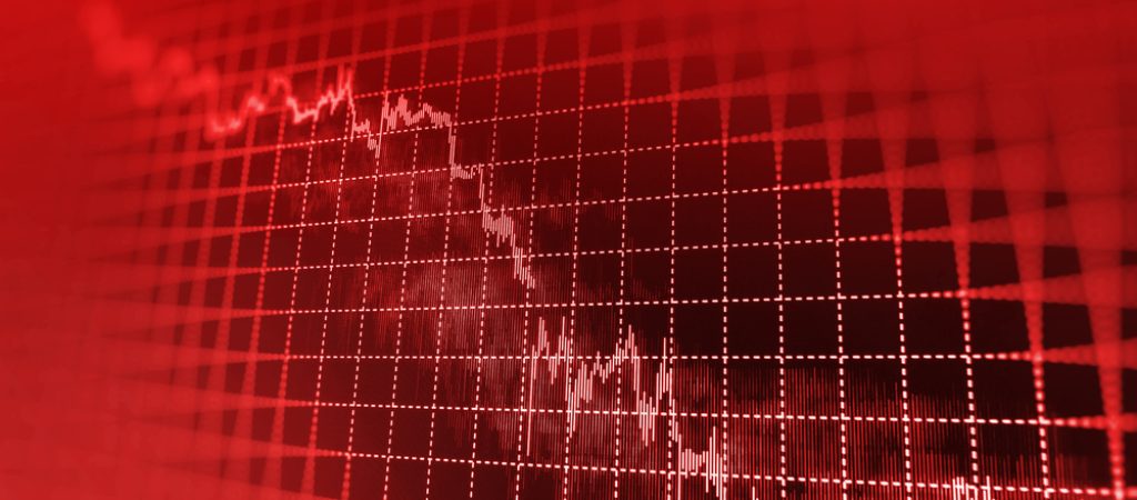 Stock,Exchange,Loss,Red,Screen.,Symbol,Of,Recession,,Falling,Prices,