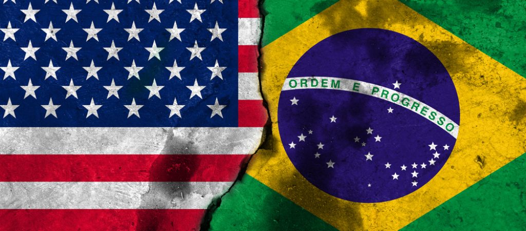Big,Crack.,Flags:,United,States,,Brazil